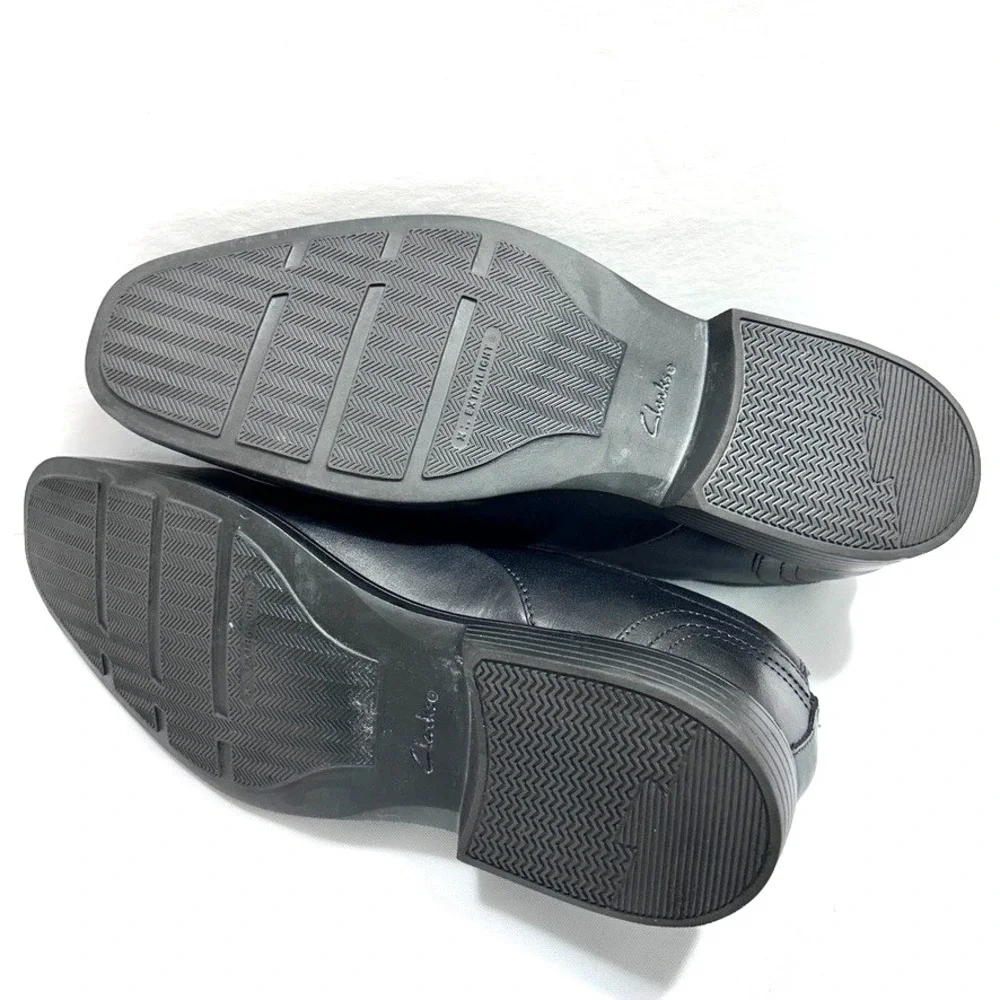 Clarks  Collection Clarkslite Ave Loafers‎ Black Men's Shoes Leather US 10M